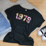Birth Year College Print ADULT T-Shirt
