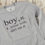 Boy Definition KIDS Sweatshirt