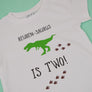 Dinosaur Foot Prints Birthday T-Shirt