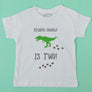 Dinosaur Foot Prints Birthday T-Shirt
