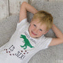 Dinosaur Foot Prints Birthday T-Shirt