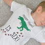 Dinosaur Foot Prints Birthday T-Shirt