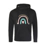 Boho Rainbow Cross Neck Hoodie