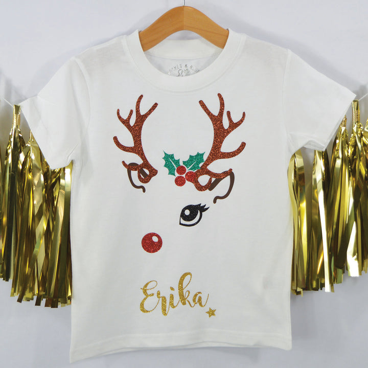 Holly Reindeer T-Shirt