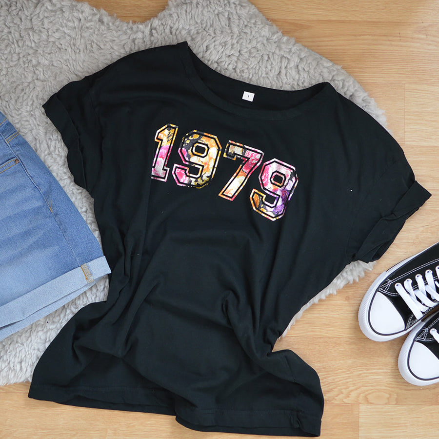 Birth Year College Print ADULT T-Shirt
