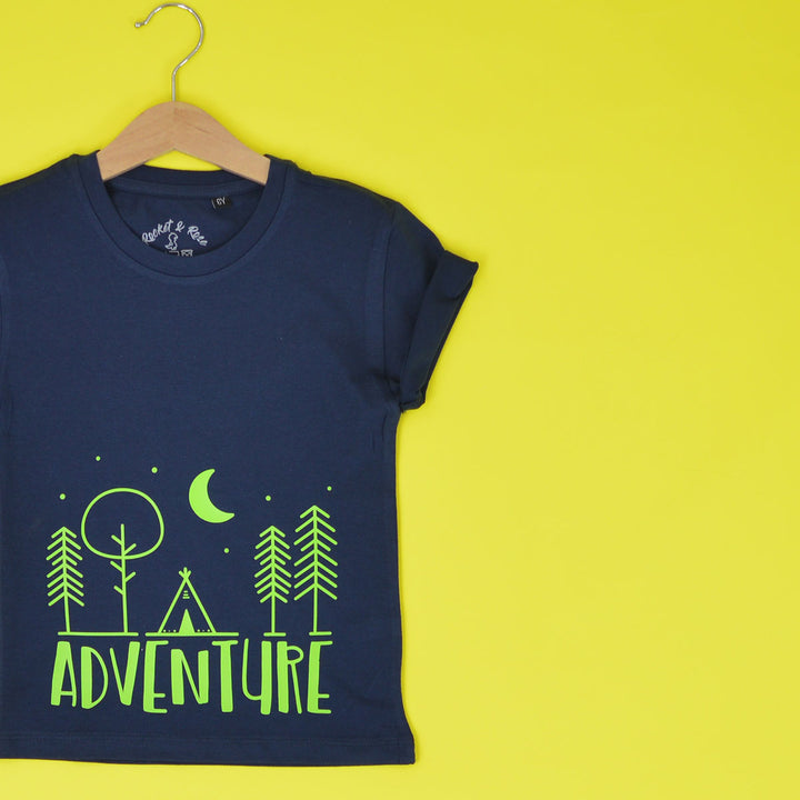 Adventure Design T-Shirt in Navy Blue