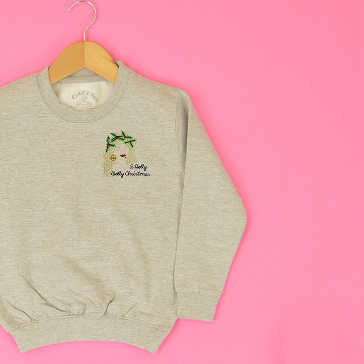 A Holly Dolly Christmas ADULT Sweatshirt