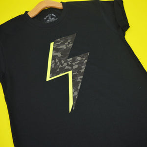 Camo & Neon Thunderbolt T-Shirt