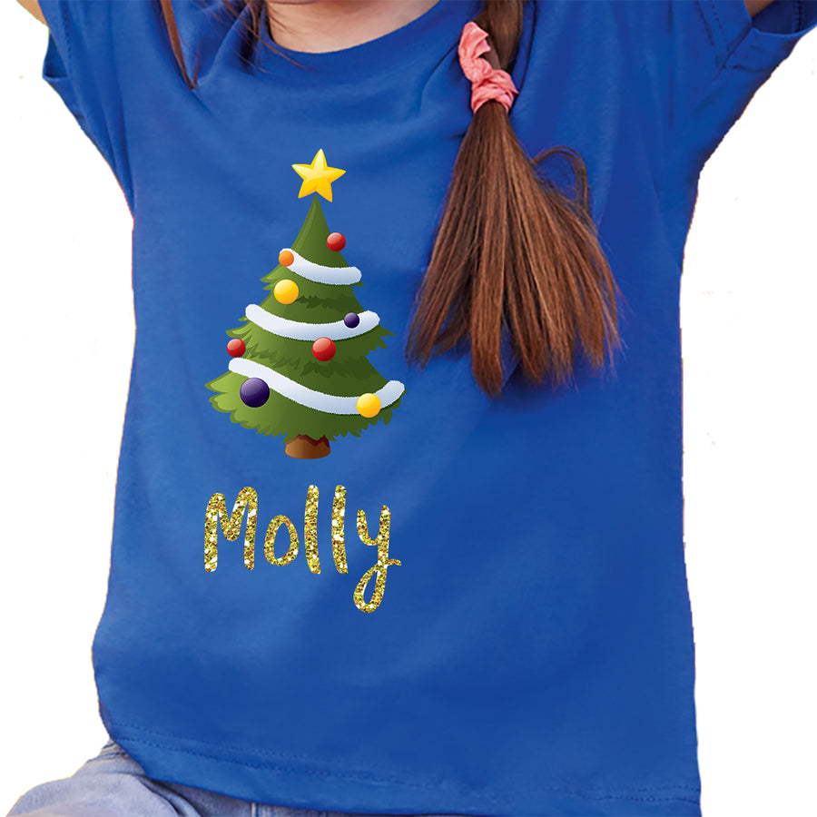 Short Sleeved Christmas Tree FIVER FRIDAY T-Shirt