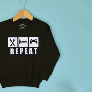 Eat Sleep Game Repeat Sweatshirt