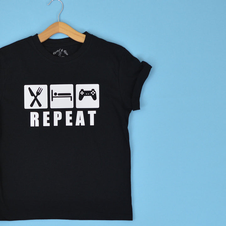 Eat Sleep Game Repeat T-Shirt