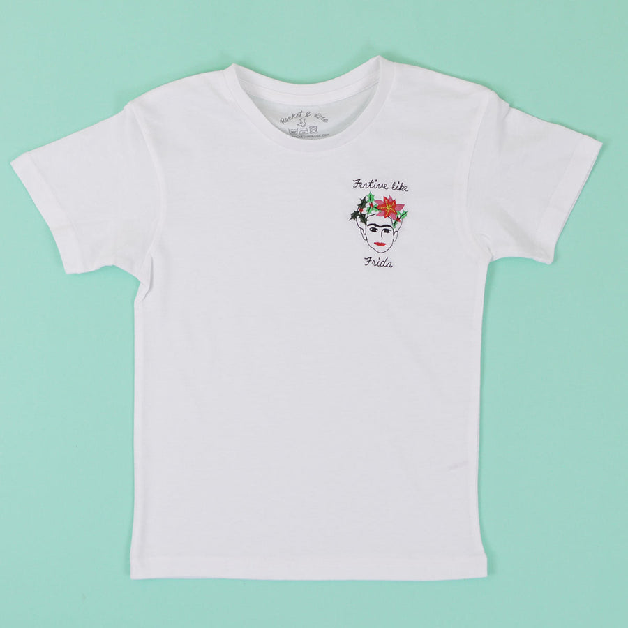 Festive Like Frida ADULTS Christmas T-Shirt