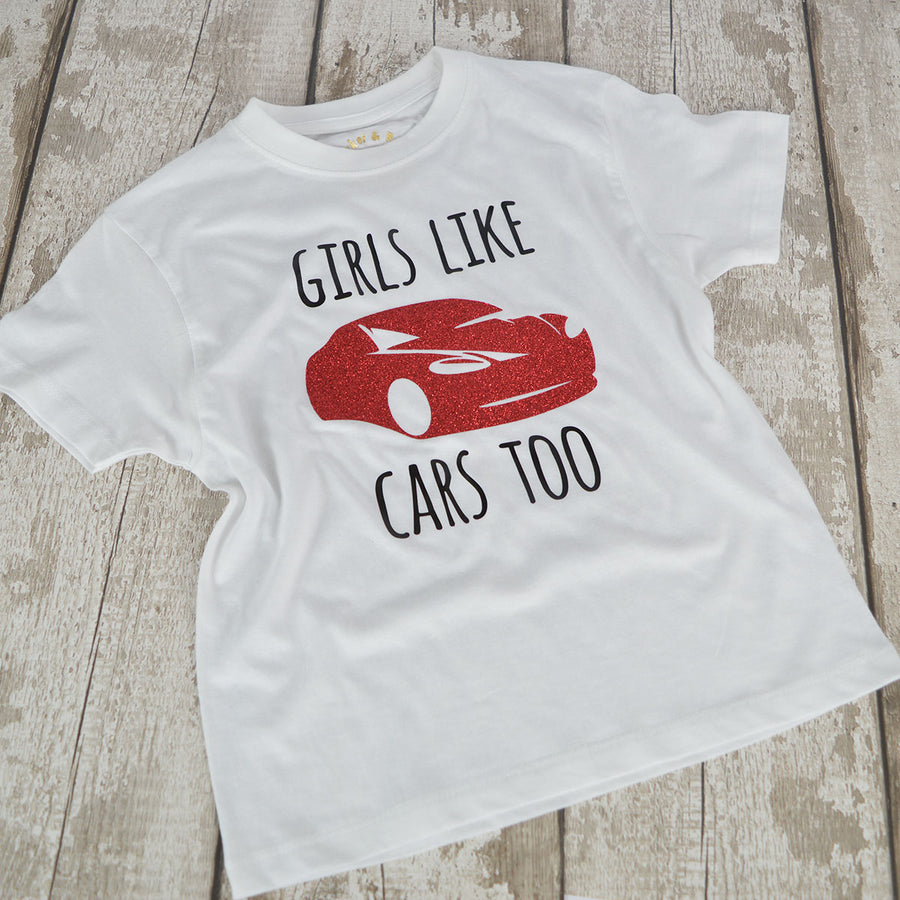 Girls Like Cars Too T-Shirt