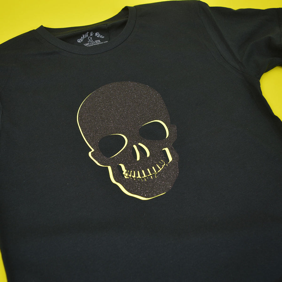 Glitter & Neon Skull T-Shirt
