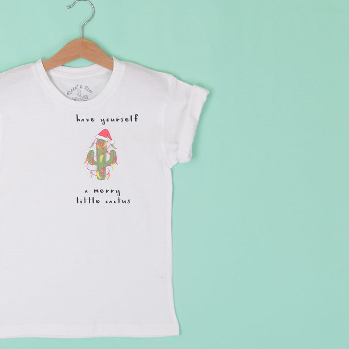 Have Yourself a Merry Little Cactus ADULTS Christmas T-Shirt