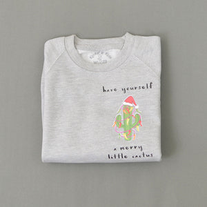 Have yourself a Merry Little Cactus KIDS Christmas Sweatshirt