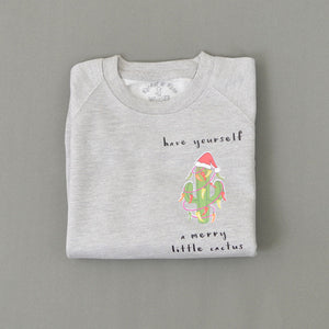 Have yourself a Merry Little Cactus ADULT Christmas Sweatshirt