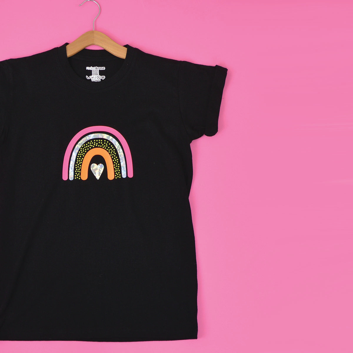 rainbow pink shirt