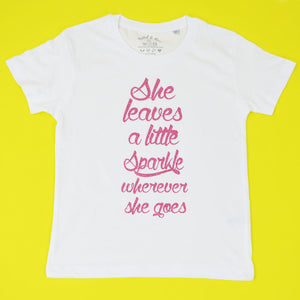 She leaves a little Sparkle Wherever she goes BABY T-Shirt