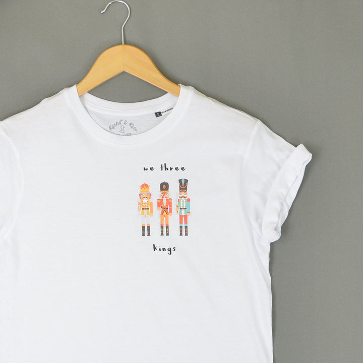 We Three Kings Organic ADULT Christmas T-Shirt
