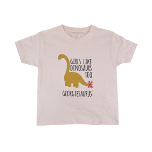 Girls Like Dinosaurs Too T-Shirt