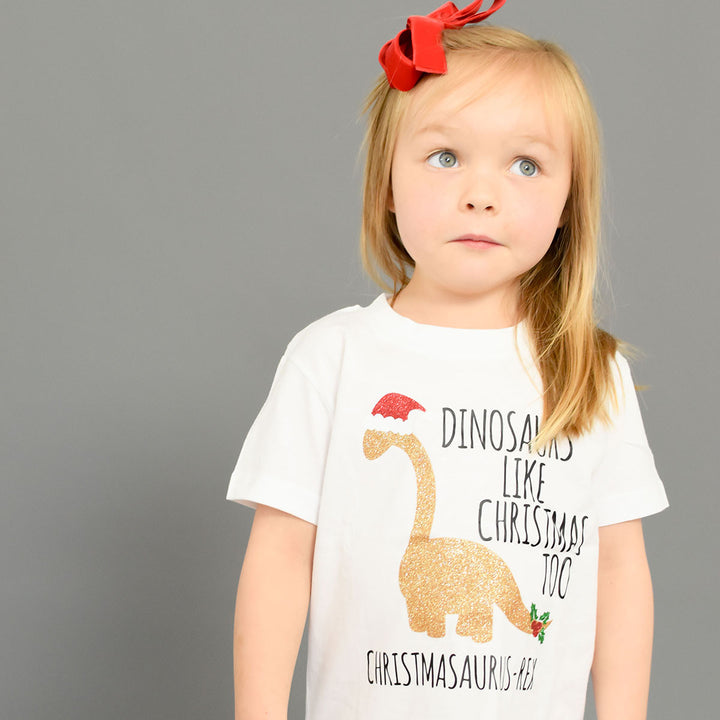 Dinosaurs Like Christmas Too T-Shirt