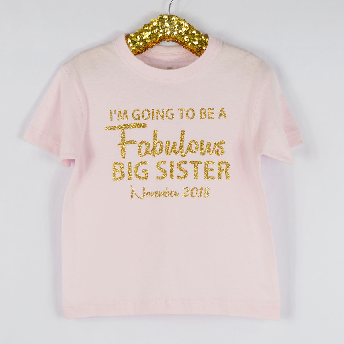 Fabulous Big Sister T-Shirt – Rocket Rose (Katie's Kids Clothes
