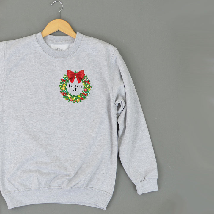 Festive AF ADULT Christmas Sweatshirt