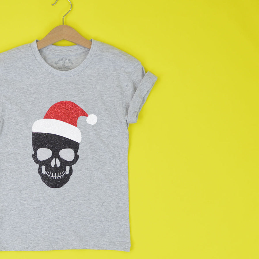 Skull Santa Organic ADULT T-Shirt