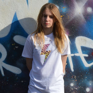 Rainbow Leopard Flash TWEEN Tee