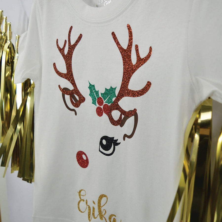 Holly Reindeer T-Shirt