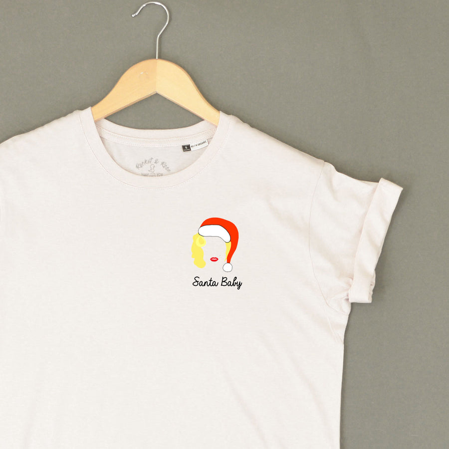 Santa Baby Christmas Organic ADULT T-Shirt