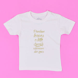 She leaves a little Sparkle Wherever she goes ORGANIC ADULT T-Shirt