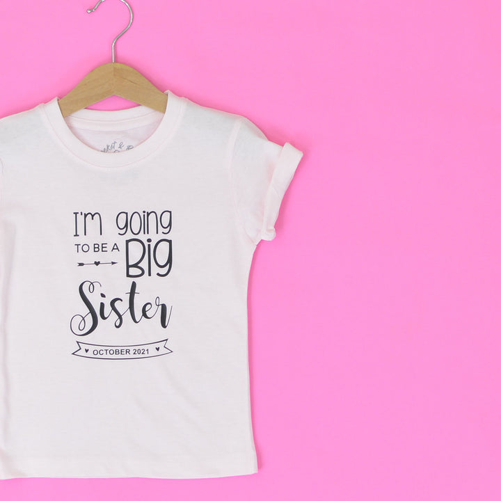 Big Sister Date Banner KIDS T-Shirt