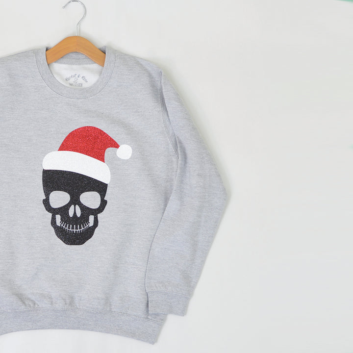 Skull Santa Christmas ADULT Sweatshirt
