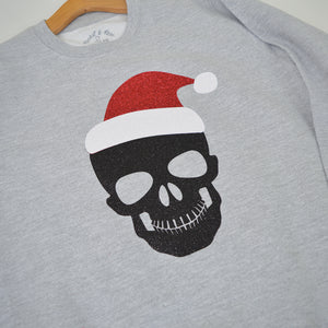 Skull Santa Christmas ADULT Sweatshirt