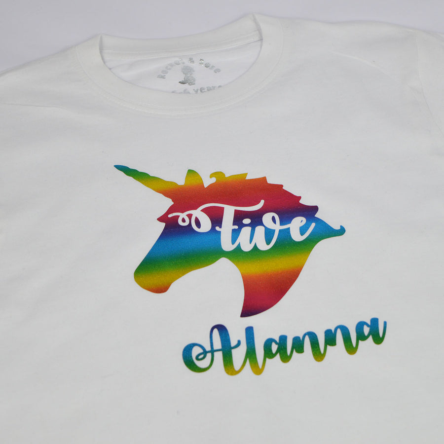 Unicorn Name & Age T-Shirt